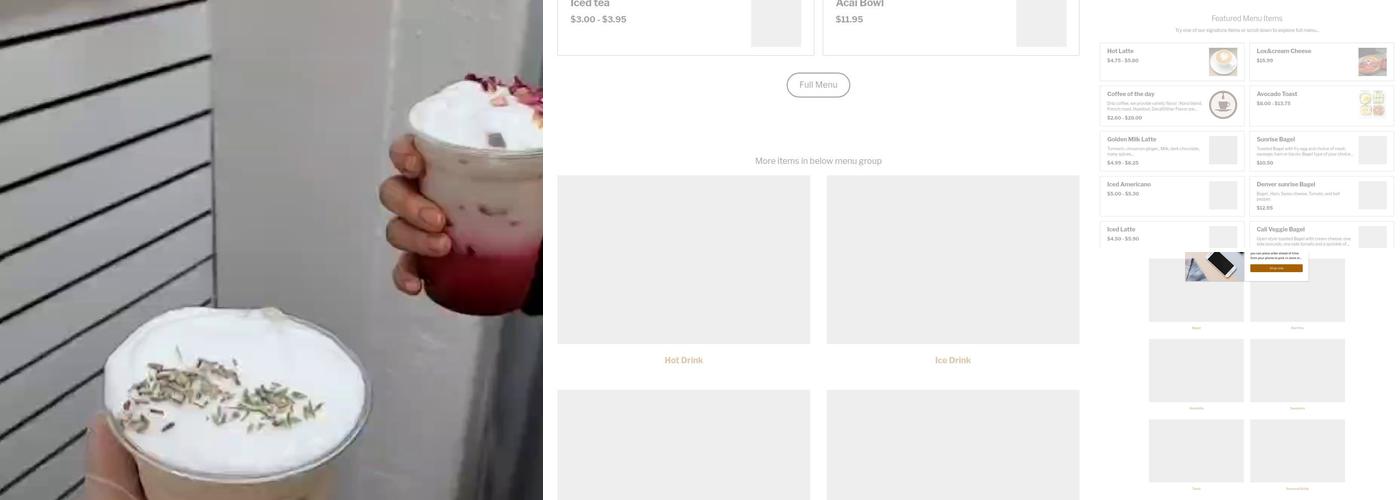 CJ Coffee House Menu