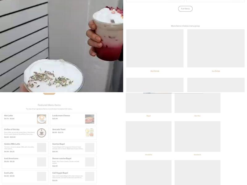 CJ Coffee House Menu