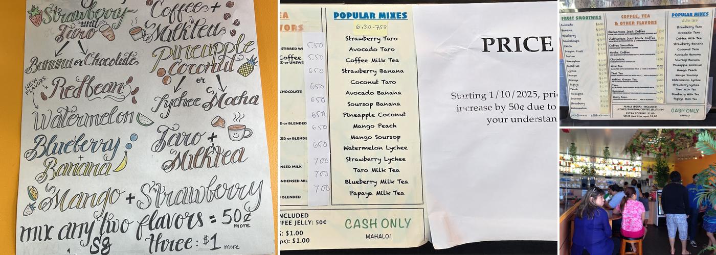 Thắng's French Coffee & Bubble Tea Menu