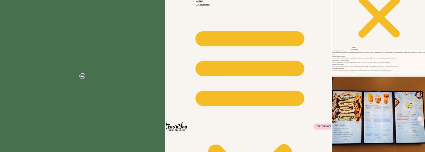Teas'n You Menu
