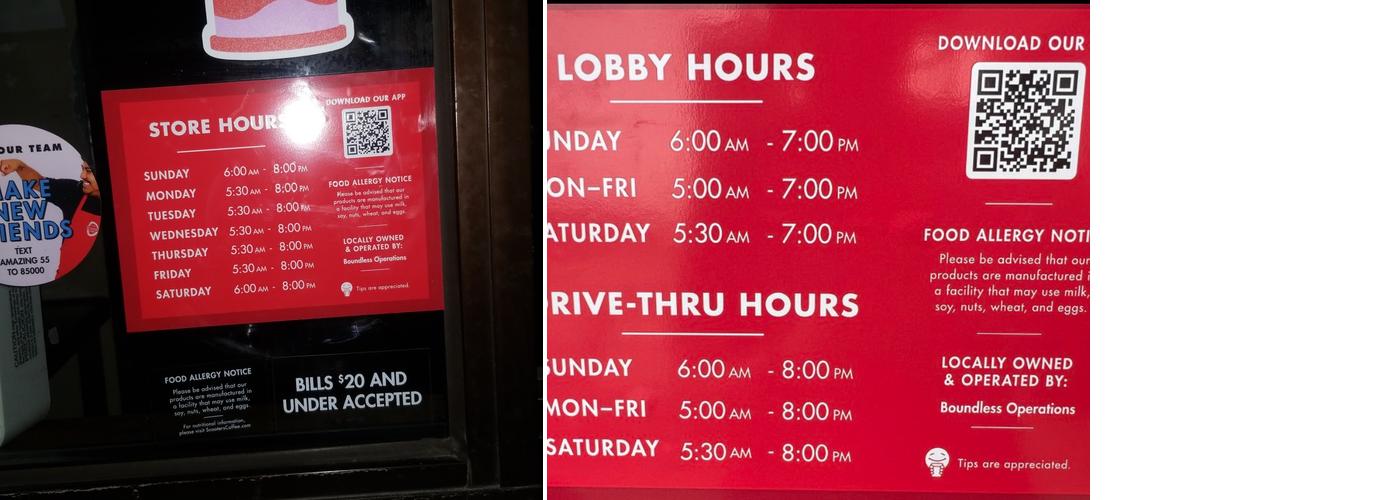 Scooter's Coffee Menu