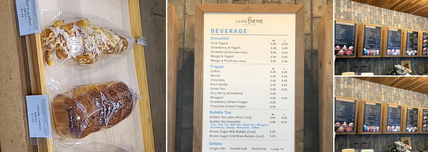Caffe Bene Menu