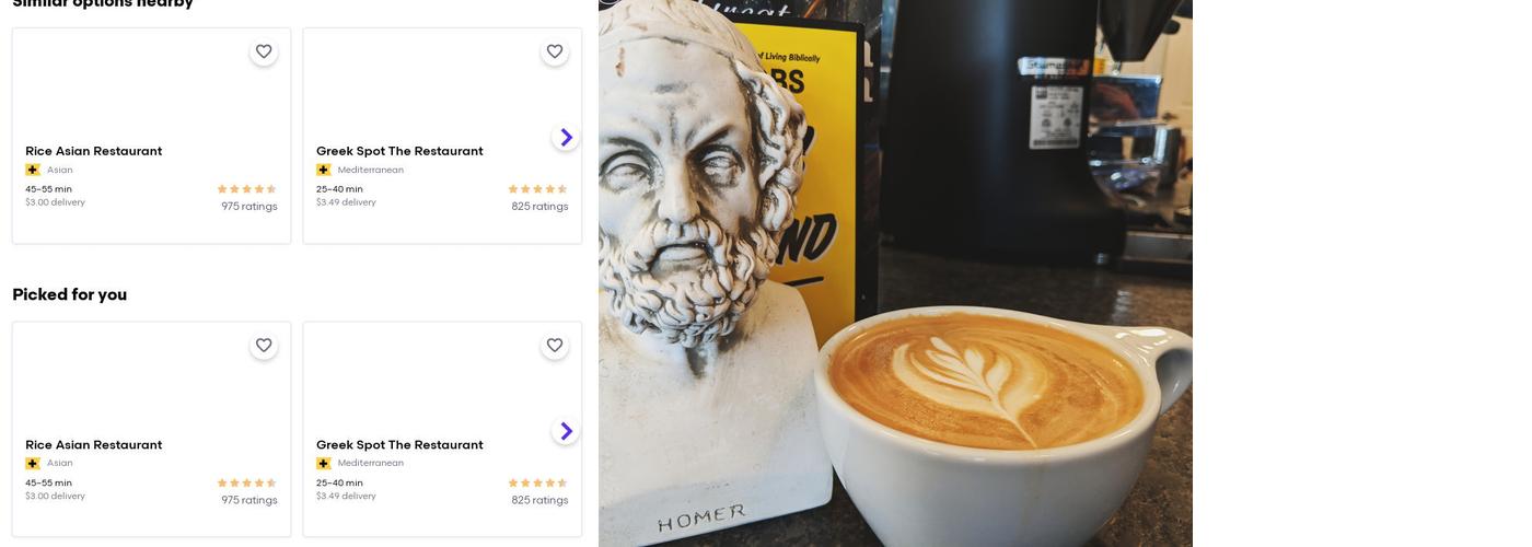 Odyssey Coffee Menu