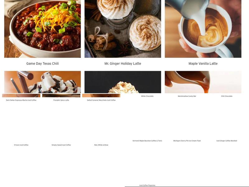 Eight O'Clock Coffee Co Menu
