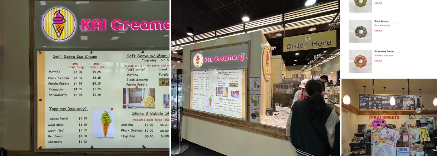 KAI Sweets Menu