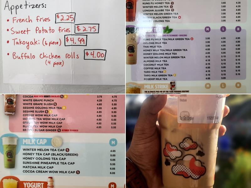 Kung Fu Tea Menu