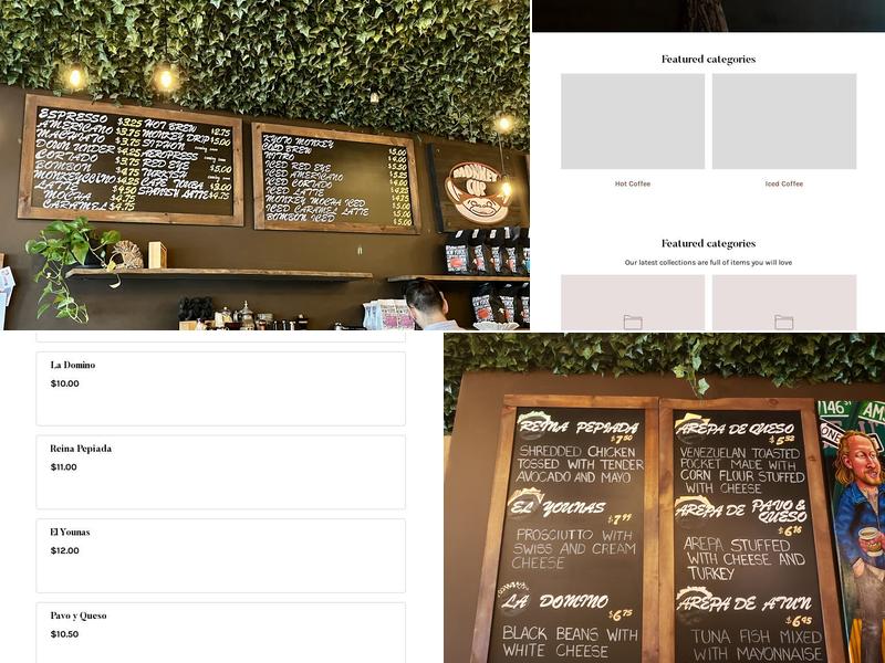 The Monkey Cup Menu