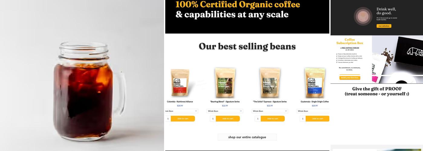 PROOF Coffee Roasters Menu