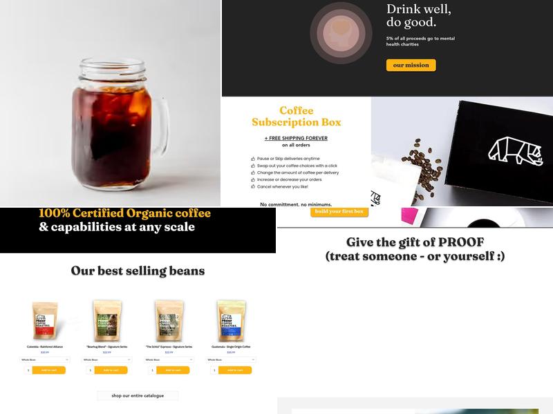 PROOF Coffee Roasters Menu