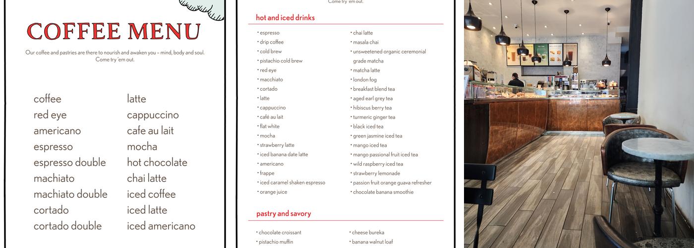 Matto Espresso Menu