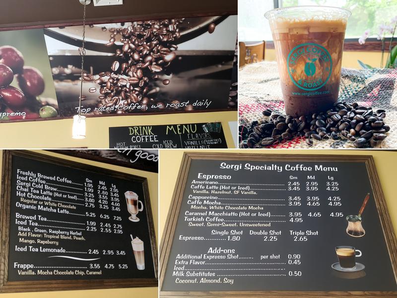 Sergi Coffee Roaster Menu