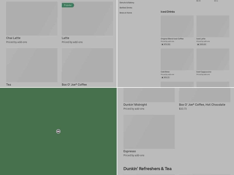 Dunkin' Menu