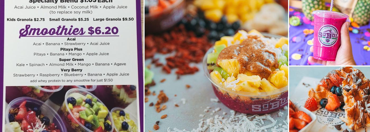 SoBol Long Beach Menu