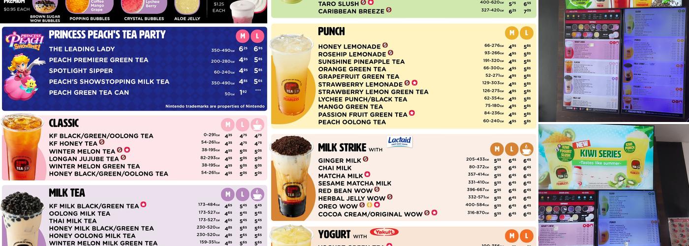 Kung Fu Tea Menu