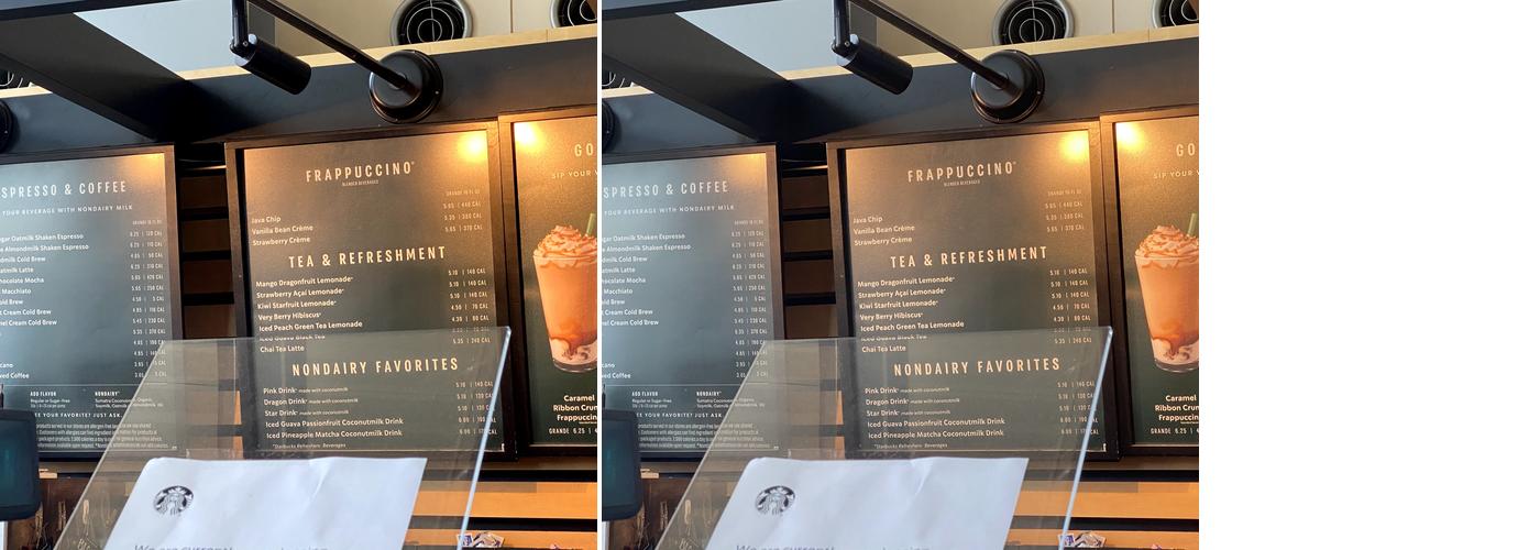 Starbucks Menu
