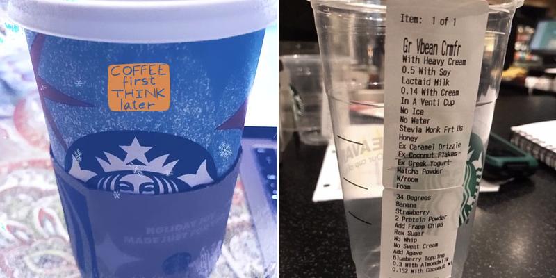 Starbucks Menu