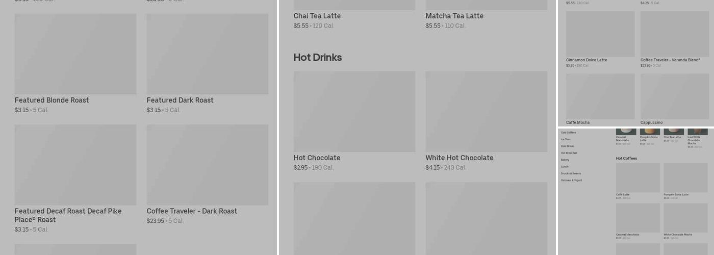 Starbucks Menu