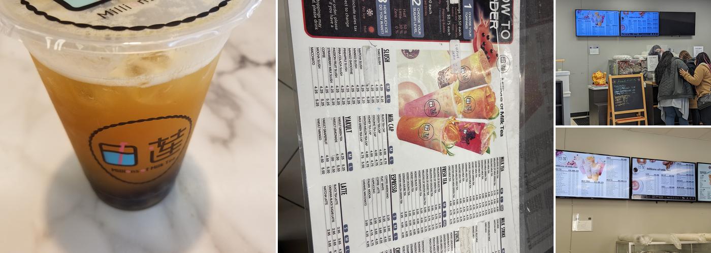 Millions of Milk Tea Menu