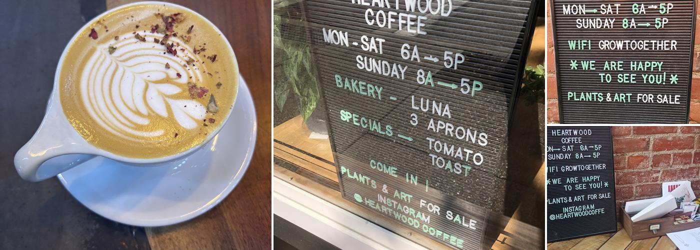 Heartwood Coffee Roasters Menu