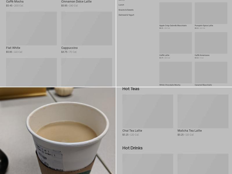 Starbucks Menu
