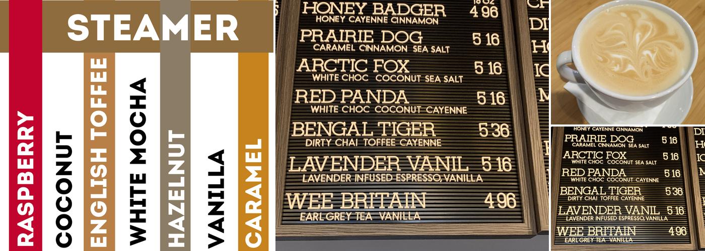 Serve Coffee & Community Menu