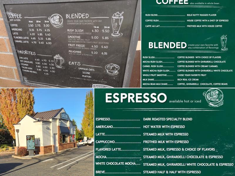 Coffee Rush Menu
