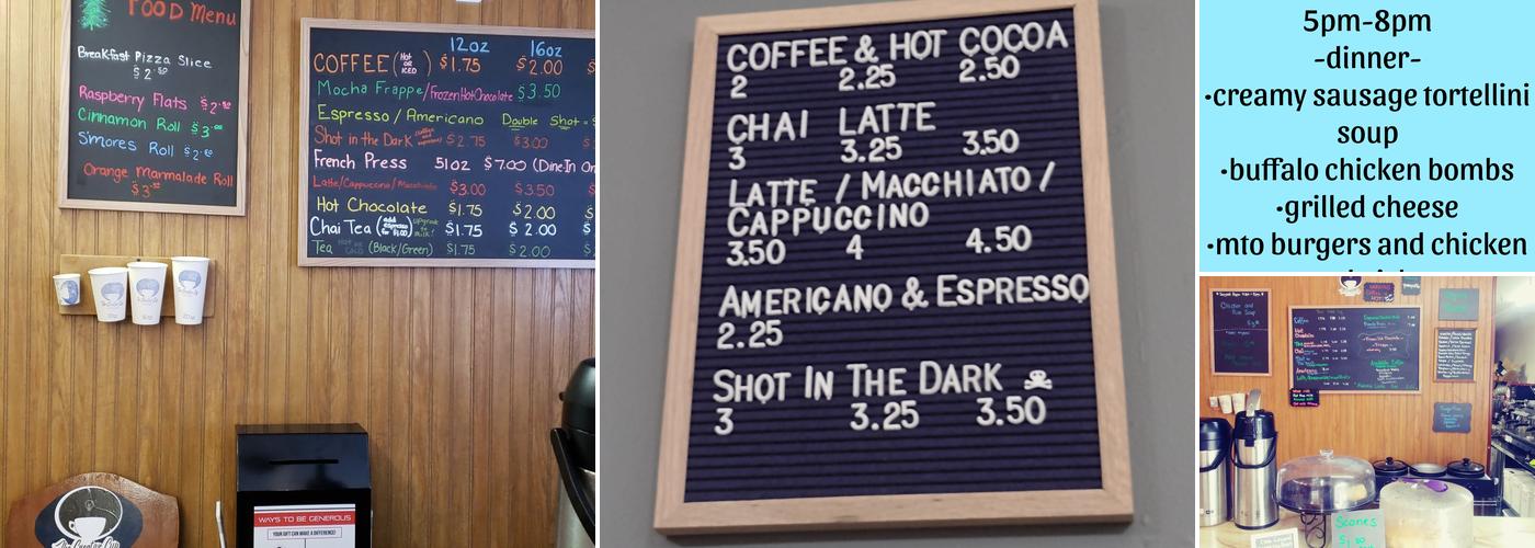 The Creative Cup Menu