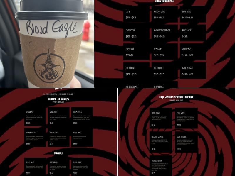 Grim Wizard Coffee Menu