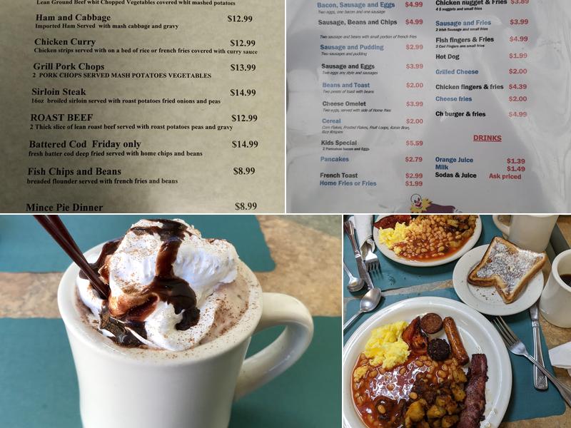 Irish Coffee Shop Inc Menu