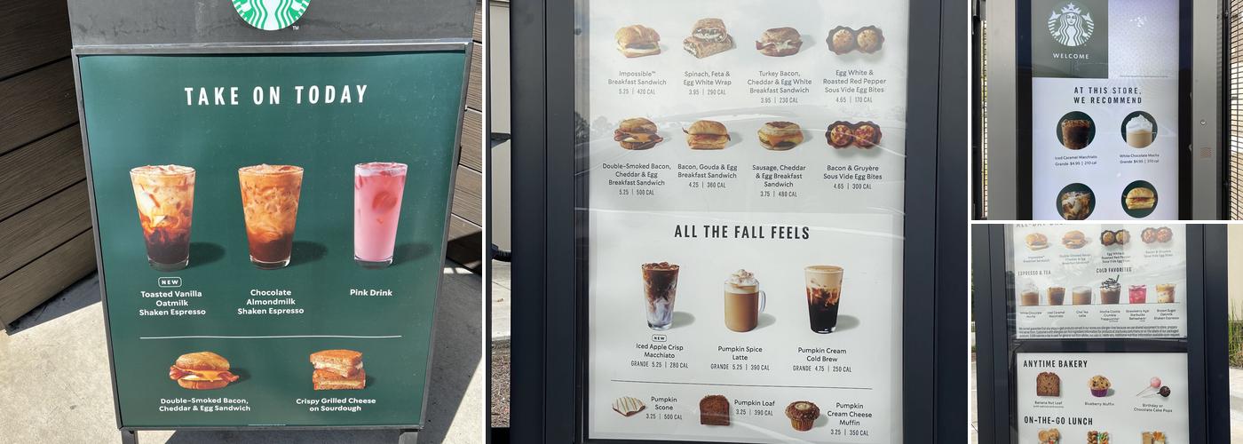 Starbucks Menu