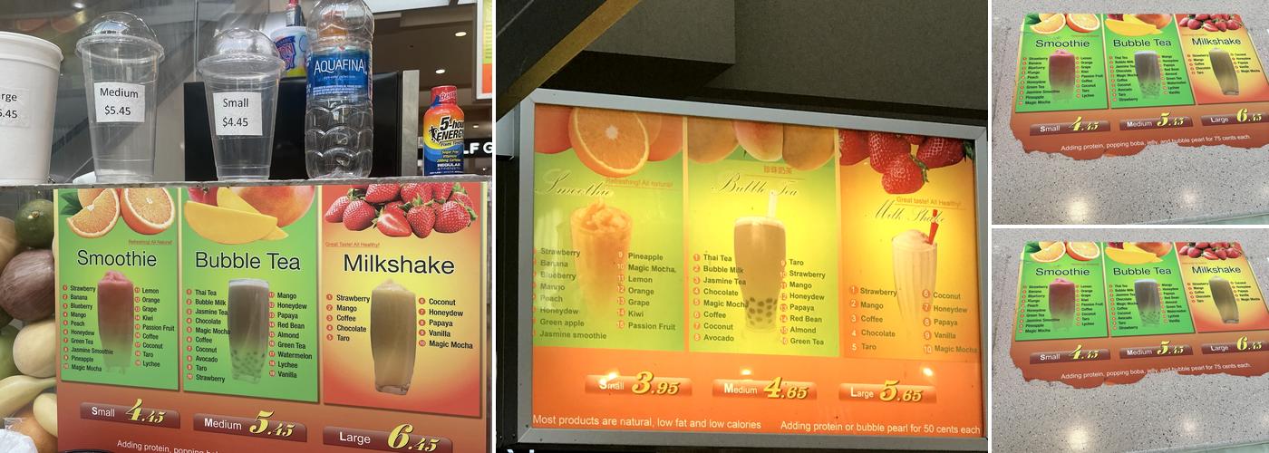 Jasmine Smoothie World & bubble tea Menu