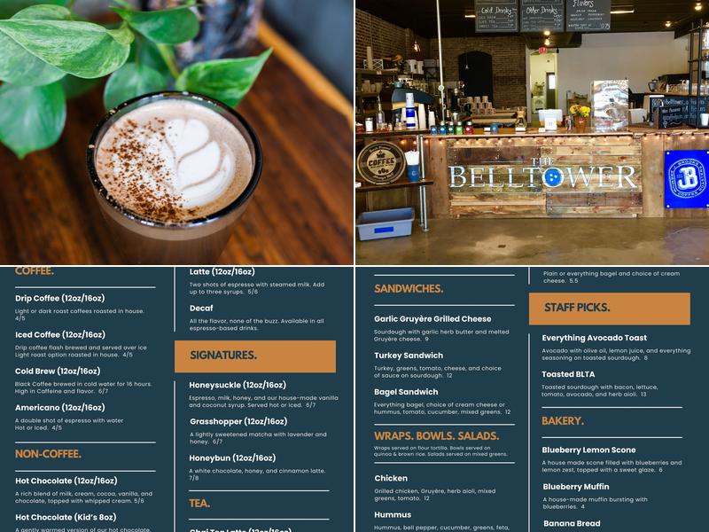 Belltower Coffee at Highland Menu