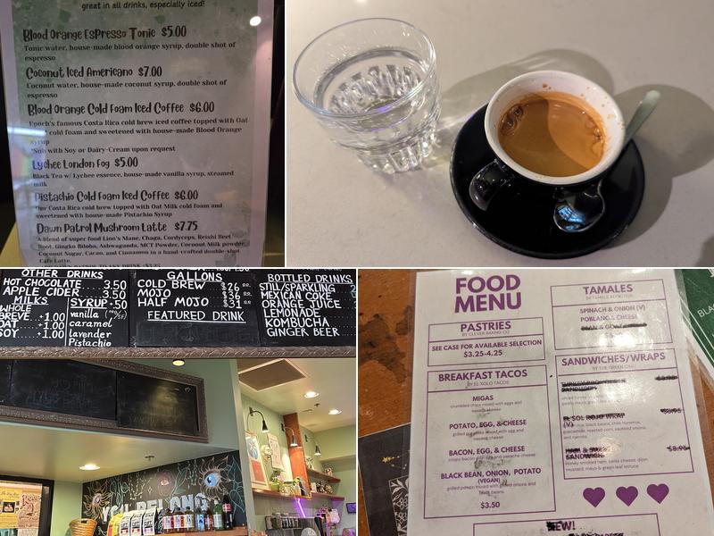 Epoch Coffee - Village Menu