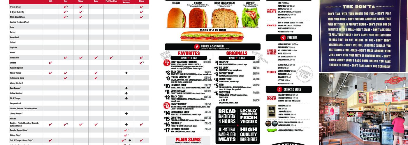 Jimmy John's Menu