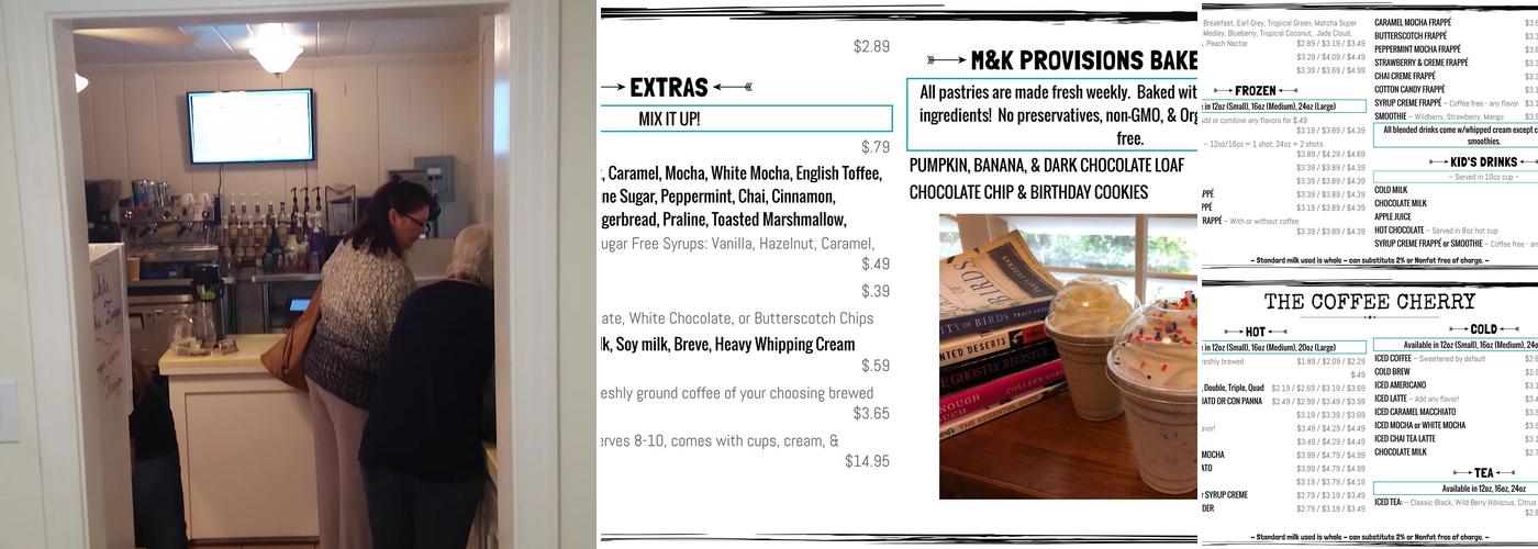 The Coffee Cherry Menu