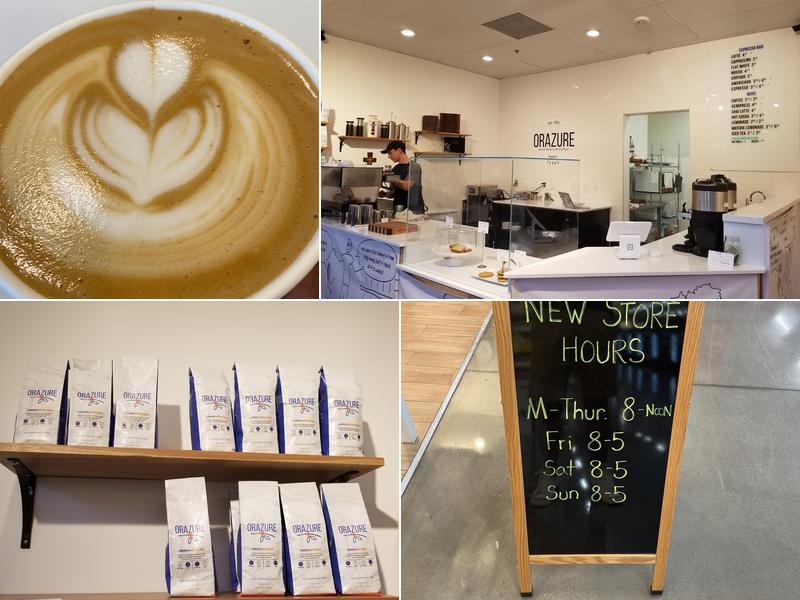 Orazure Hand Roasted Coffee Shop Menu