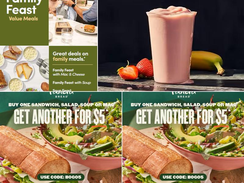 Panera Bread Menu