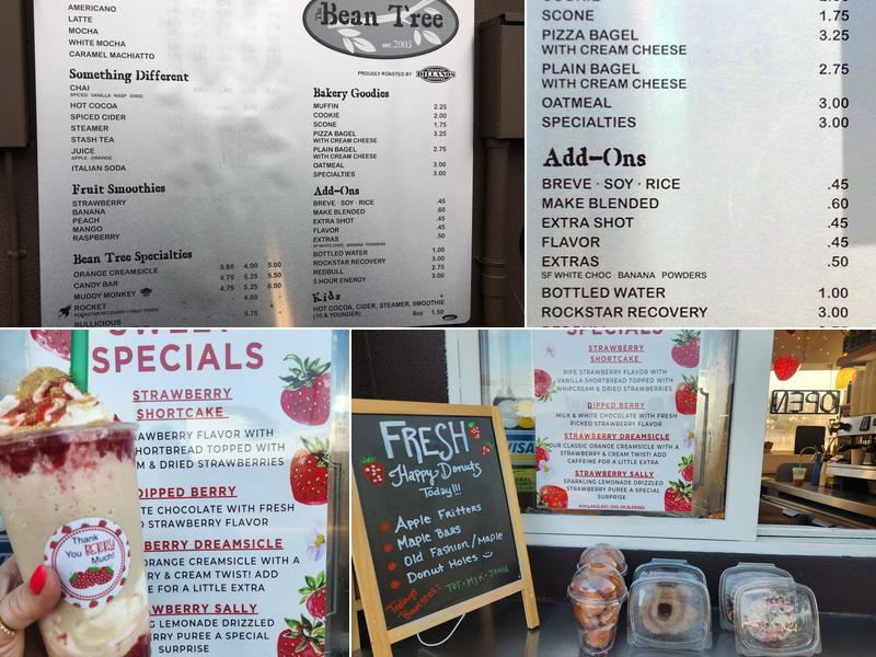 Bean Tree Menu
