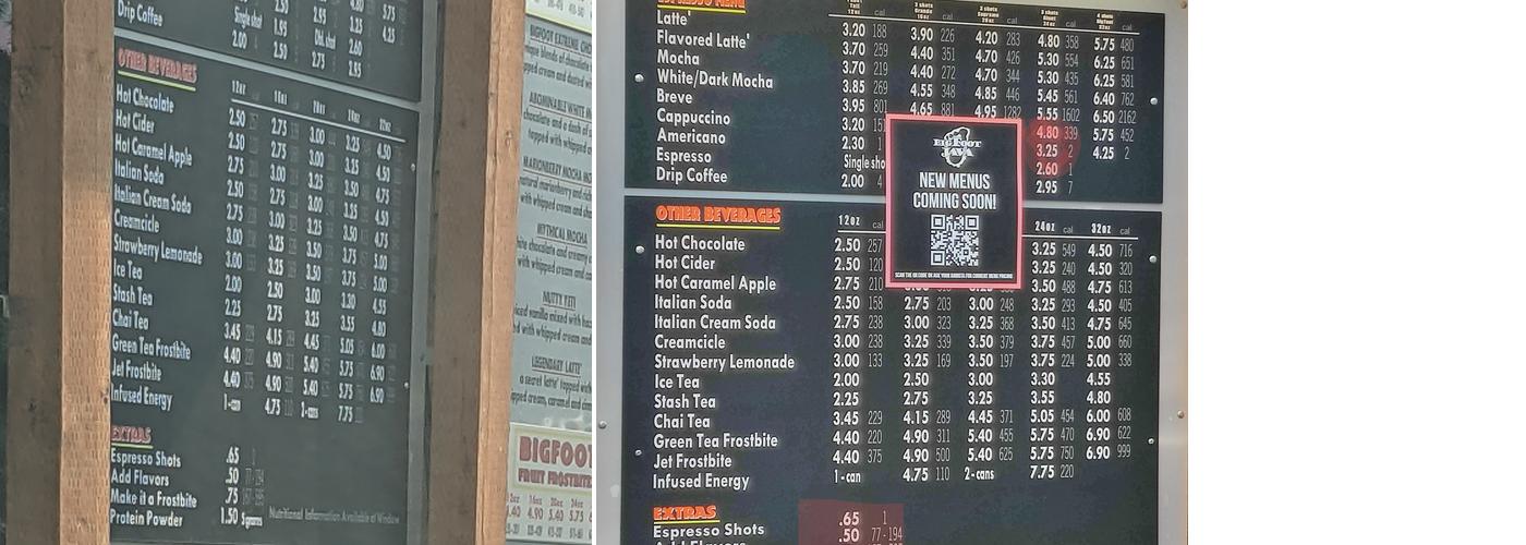 BigFoot Java Menu
