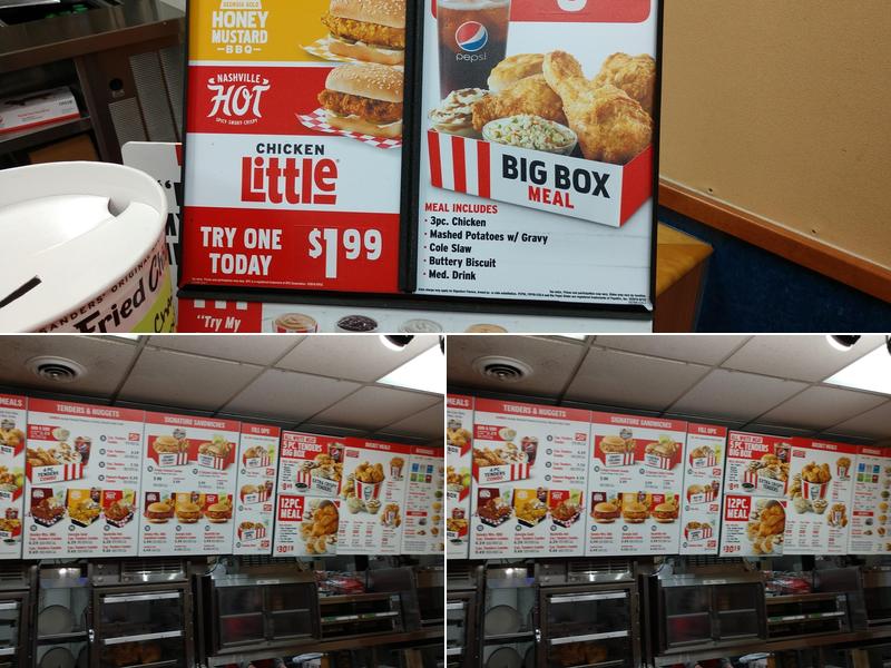 KFC Menu