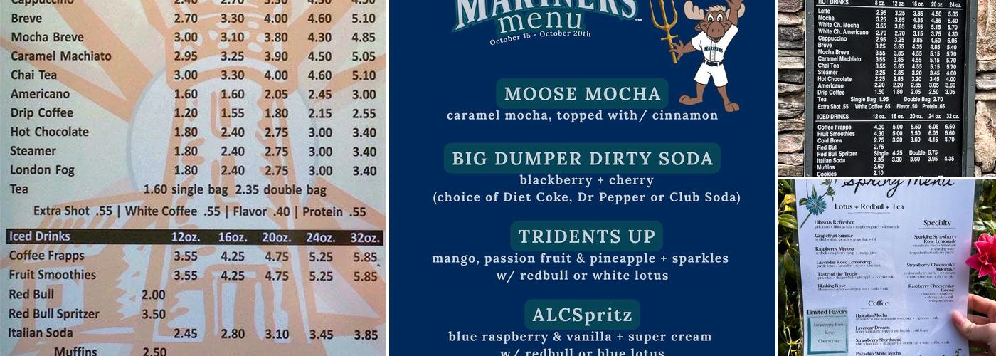 Light House Espresso Menu