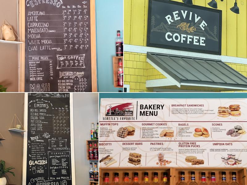 Revive Coffee Menu