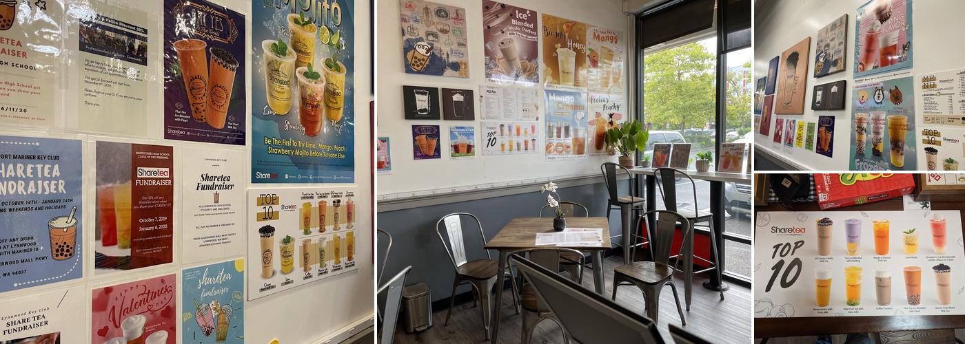 Sharetea Lynnwood Menu