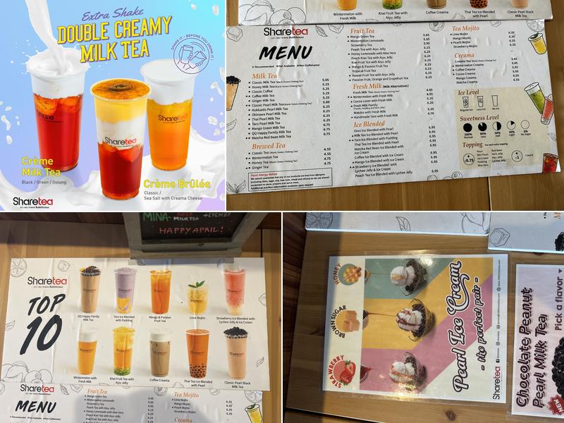 Sharetea Menu