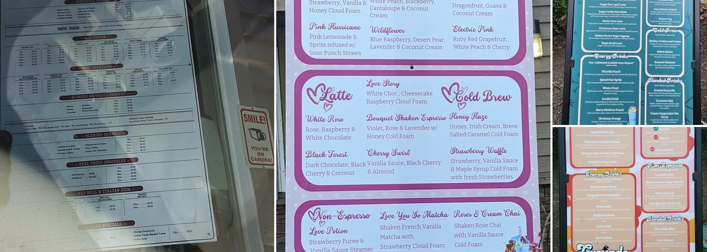 Grounds Coffee Co Menu