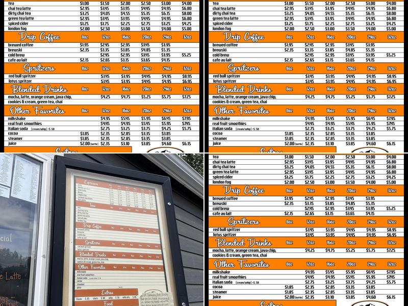 NW Coffee Company Menu