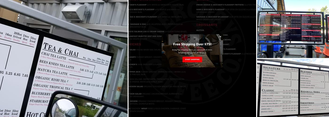 Mercurys Coffee Co. Menu