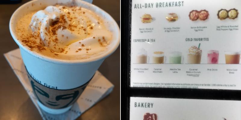 Starbucks Menu