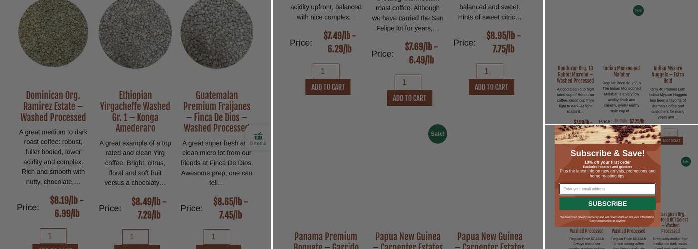 Burman Coffee Traders Menu