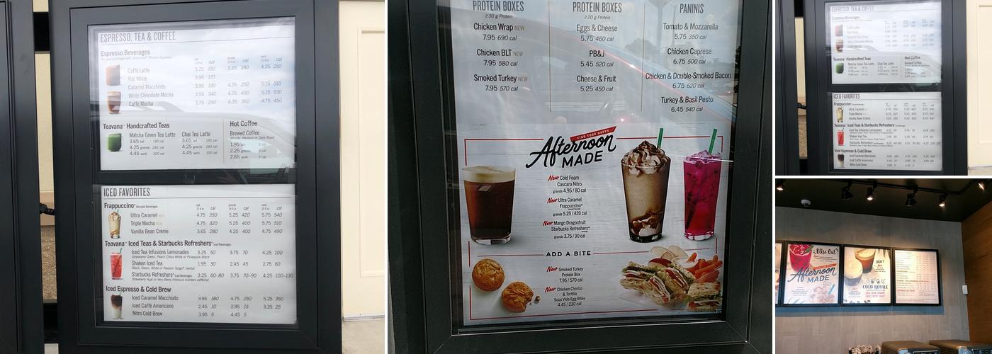 Starbucks Menu